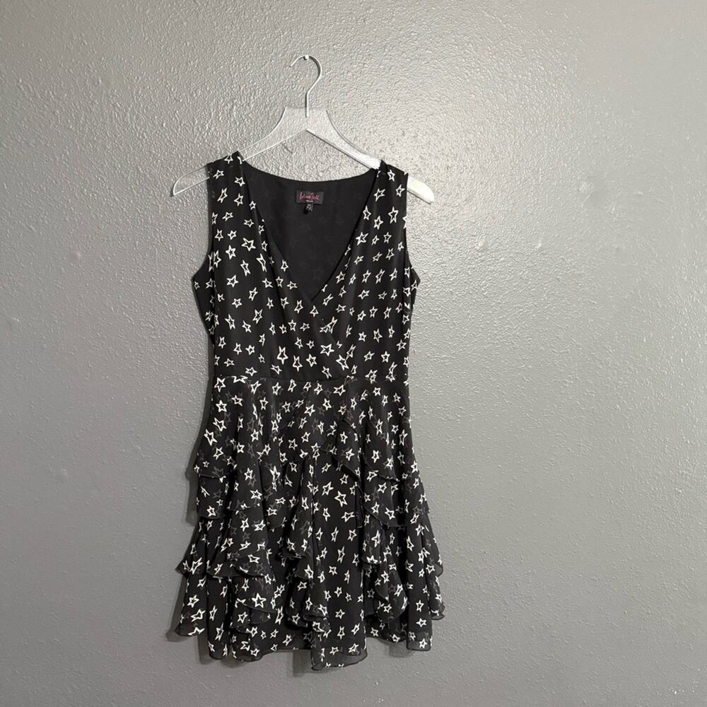 Patricia Field Star Field Star Print Mini Dress Size 6